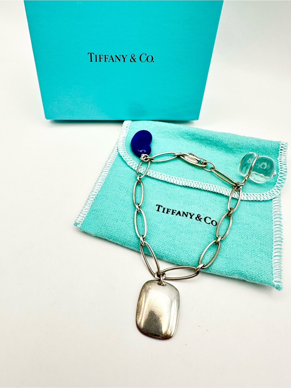 Tiffany & Co VINTAGE  Elsa Peretti Sterling Silver Charm Bracelet RARE